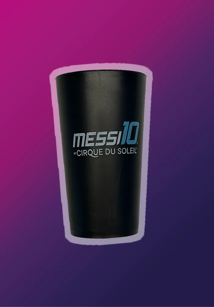 Vaso reutilizable Messi10